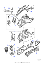 C2S4103 - Jaguar Bumper mounting reinforcement