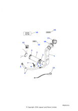 ESR1895 - Land Rover Pipe fuel filler
