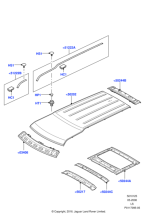 LR018079 - Land Rover Weatherstrip