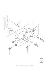 LR040669 - Land Rover Starter Motor