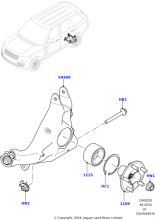 LR038551 - Land Rover Knuckle - Rear Wheel