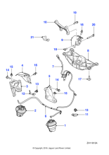 C2Z18383 - Jaguar Engine mounting bracket