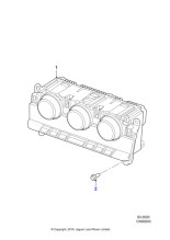 T2R47427 - Jaguar Air conditioning control panel