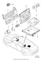 C2D47489 - Jaguar Air conditioning control panel