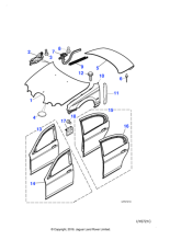 XR826902 - Jaguar Door panel