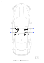 C2Z24177 - Jaguar Passenger seat harness