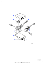 AEU2802 - Jaguar Direction indicator switch