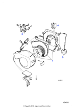 CBC5500 - Jaguar Heater blower motor