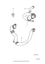 C2C27742 - Jaguar Air intake tube
