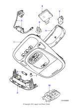 XR841537SEL - Jaguar Roof console