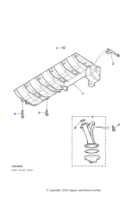 LVG100340 - Land Rover Gasket-cylinder block oil pump
