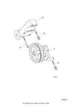 AJ81228 - Jaguar Pump mounting bracket