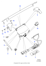 C2Z29621 - Jaguar Tailgate gas strut