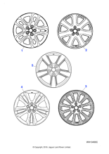C2S26121 - Jaguar Alloy road wheel