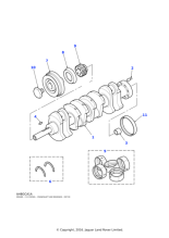 STC3395 - Land Rover Set-crankshaft bearings