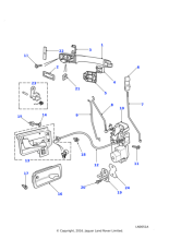 ALR6968 - Land Rover Cable-front door internal release