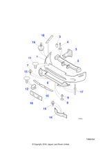 HJA6460AC - Jaguar Bumper beam