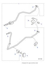 C2Z22882 - Jaguar Oil cooler pipe