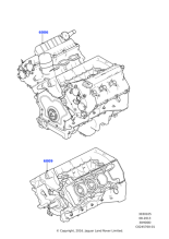 LR041639 - Land Rover Engine - Short Block