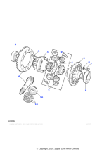 FRC9979 - Land Rover Washer-thrust-pinion differential