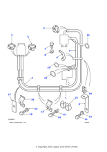 ANR2914 - Land Rover Pipe assembly-pump to steering box