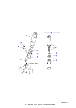 AEU2098E - Land Rover Injector & sensor assembly-diesel