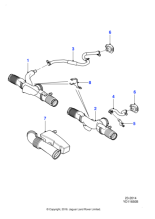 C2D2729 - Jaguar Air intake tube