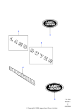 DAH500360MBJ - Land Rover Name Plate