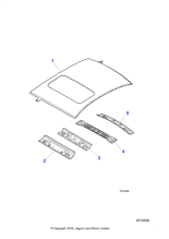 C2S41396 - Jaguar Roof panel