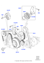 LR057457 - Land Rover Belt