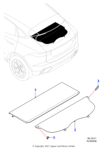 J9C12995PVJ - Jaguar Parcel shelf