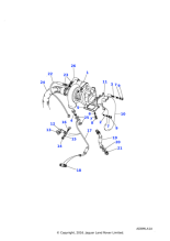 ESR415 - Land Rover Duct-air cleaner to hose turbocharger