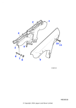 FX110041 - Jaguar Land Rover Nut-flange