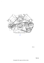 NCA2211DA - Jaguar Engine drive belt