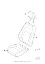 J9C12313QKW - Jaguar Headrest