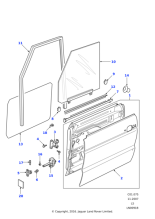 BDB700070 - Land Rover Hinge assembly-front/rear door