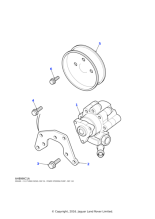 ERR2228 - Land Rover Bracket-mounting power assisted steering pump