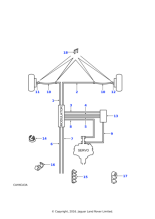 ANR2024 - Land Rover Pipe assembly-antilock brakes
