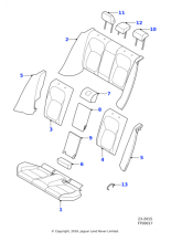 T2H14478SBK - Jaguar Bolster cover