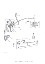 FQM100710 - Land Rover Latch assembly-rear door