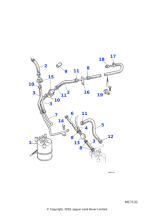 KAC200001 - Jaguar Vacuum hose clip