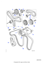 XR844334 - Jaguar Engine drive belt