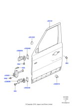 LR016464 - Land Rover Door - Front - Less Hinges