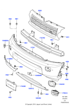 LR051300 - Land Rover Grille - Radiator