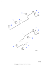 C2N1501 - Jaguar Brake pipe