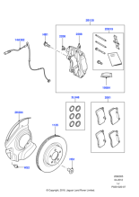 LR012824 - Land Rover Wire - Brake Pad Wear Warning