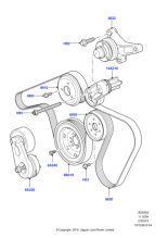 PQS500370 - Land Rover Belt