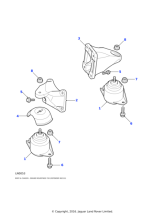 KKB102602 - Land Rover Mounting-engine rubber