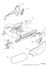 C2C11251SEP - Jaguar Seat slide cover