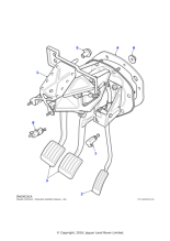 ANR3748 - Land Rover Pedal & bracket assembly brake/clutch/accelerator